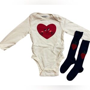 Old Navy Valentines Day Baby Set 12-18mo